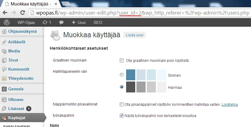 kayttaja-id