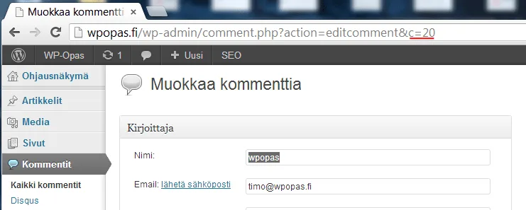 kommentti-id
